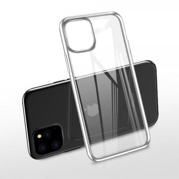 iPhone 11 Pro Max Deksel Dawn Series Hardplast Belagt Sølv