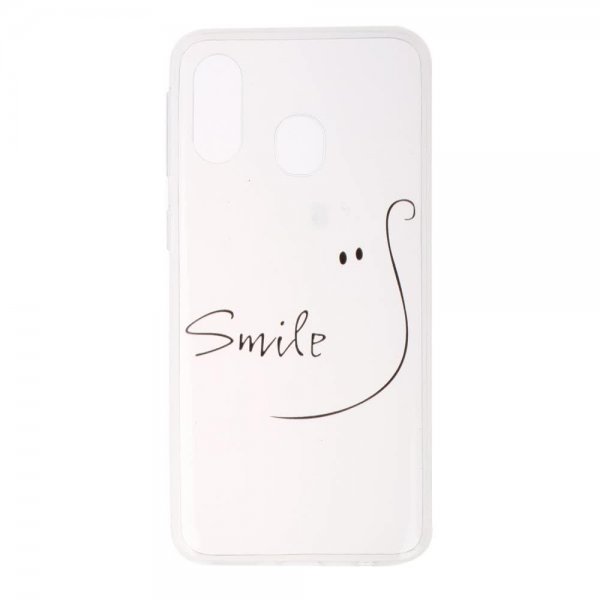 Samsung Galaxy A40 Deksel TPU Motiv Smile