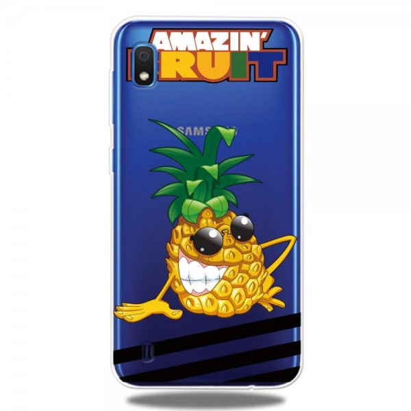Samsung Galaxy A10 Deksel TPU Motiv Ananas Amazin Fruit Transparent