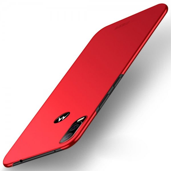 Motorola One Vision Deksel Shield Slim HardPlast Rød