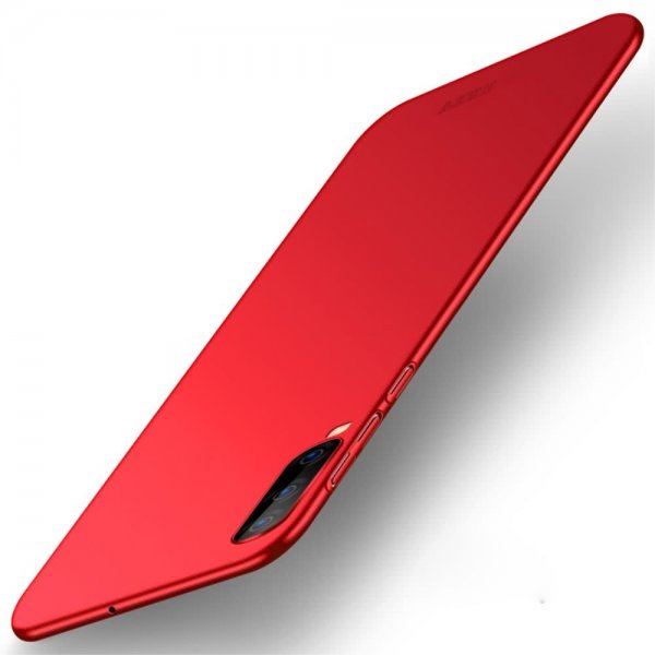 Samsung Galaxy A70 Deksel Shield Slim Hardplast Rød