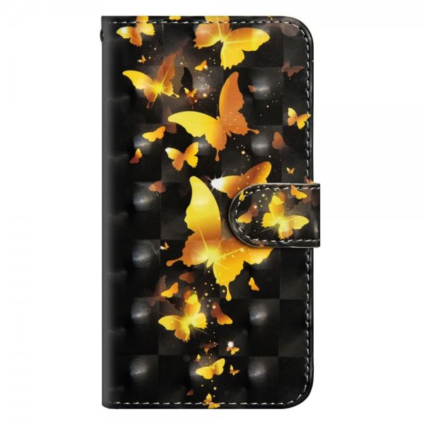 Samsung Galaxy A70 Plånboksetui Motiv Gulliga Fjärilar
