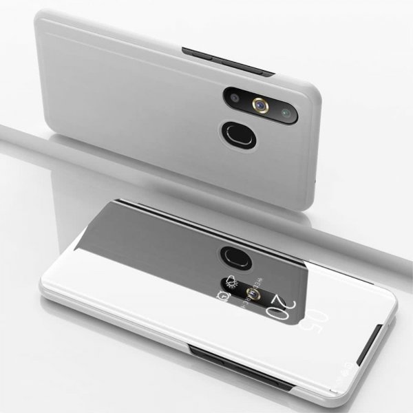 Samsung Galaxy A50 Etui Caller-ID Sølv