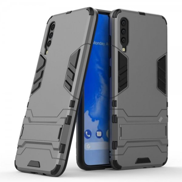 Samsung Galaxy A70 Deksel Armor TPU Hardplast Grå