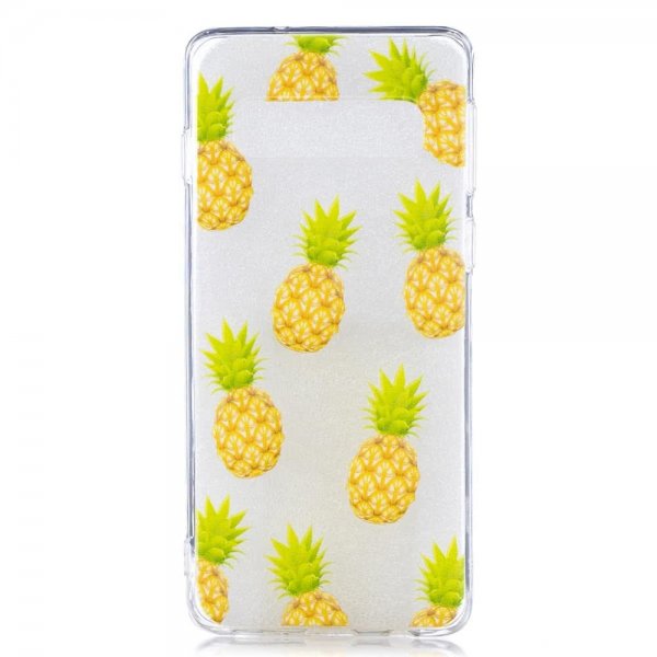 Samsung Galaxy S10 Deksel TPU Motiv Ananas