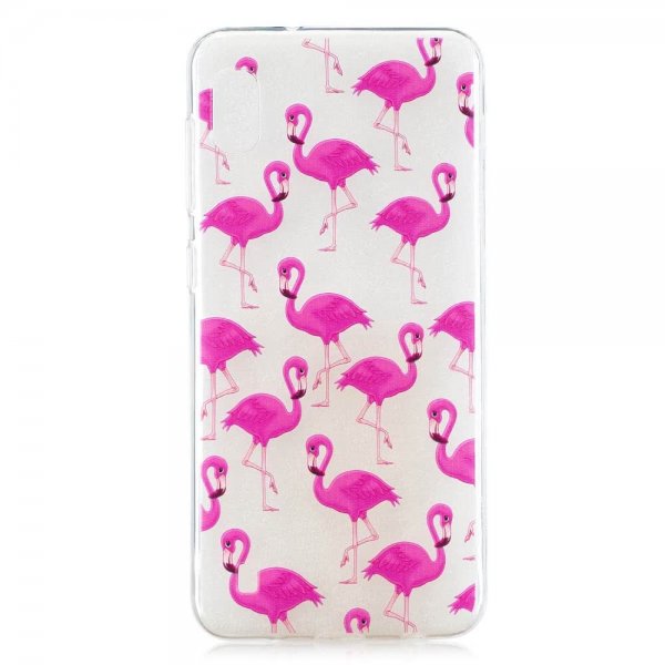Samsung Galaxy A10 Deksel TPU Motiv Flamingos