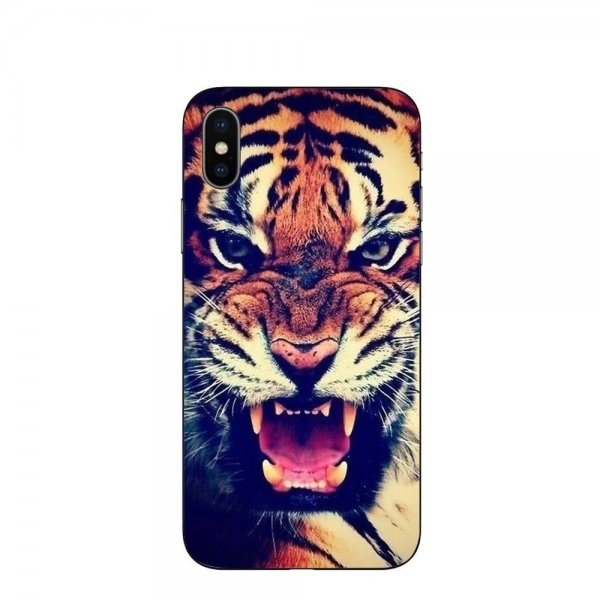 iPhone X/Xs Deksel TPU Motiv Tiger