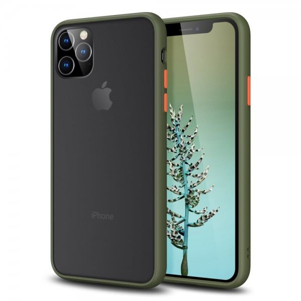 iPhone 11 Pro Deksel Hardplast TPU Belagt Grønn