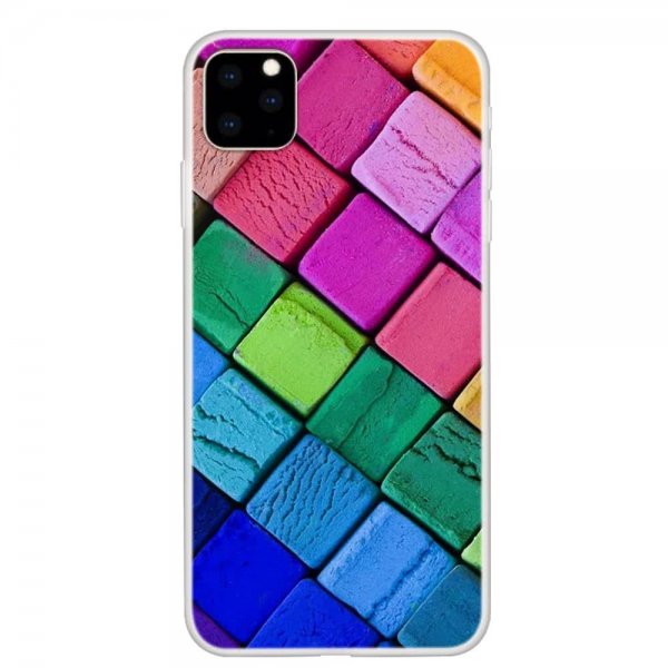 iPhone 11 Pro Deksel TPU Motiv Färgglada Kuber