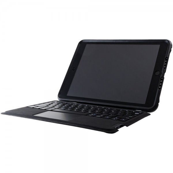 iPad 10.2 (gen 7/8/9) Etui Innebygd Tastatur UnlimitED Keyboard Case Nordic Svart