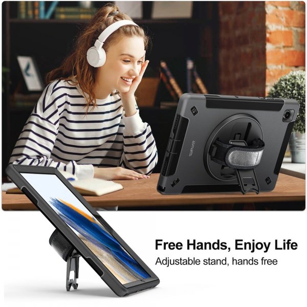 iPad 10.2 (gen 7/8/9) Deksel Rugged Case Grip Svart