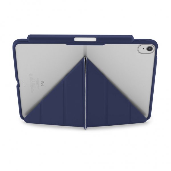 iPad 10.9 (gen 10)/iPad 11 (A16) Etui Origami No3 Pencil Case Mørkeblå