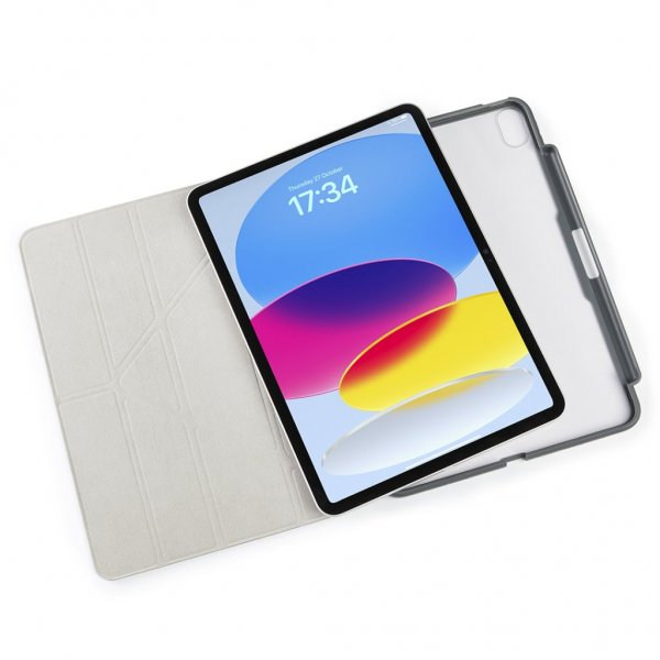 iPad 10.9 (gen 10)/iPad 11 (A16) Etui Origami No3 Pencil Case Lysegrå