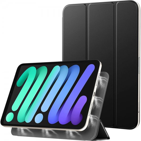 iPad Mini 2021 Etui Tri-fold Magnetfot Svart