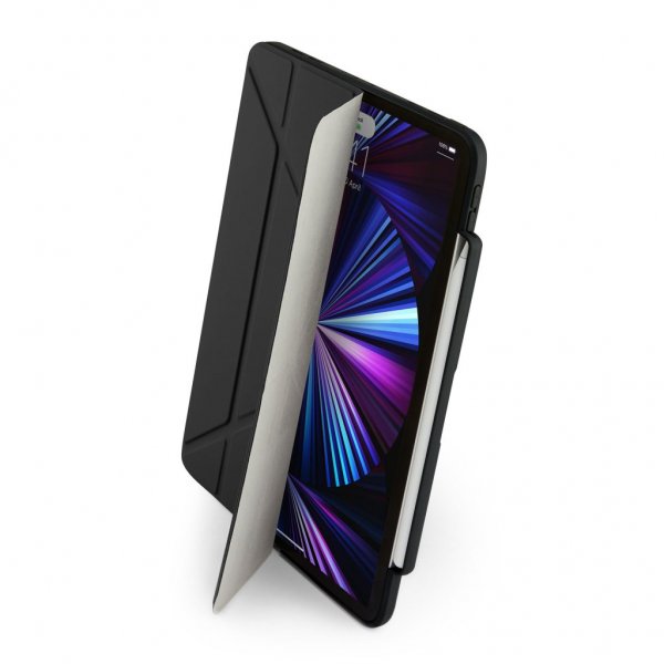 iPad Pro 11 (gen 2/3/4) Etui Origami No3 Pencil Case Svart