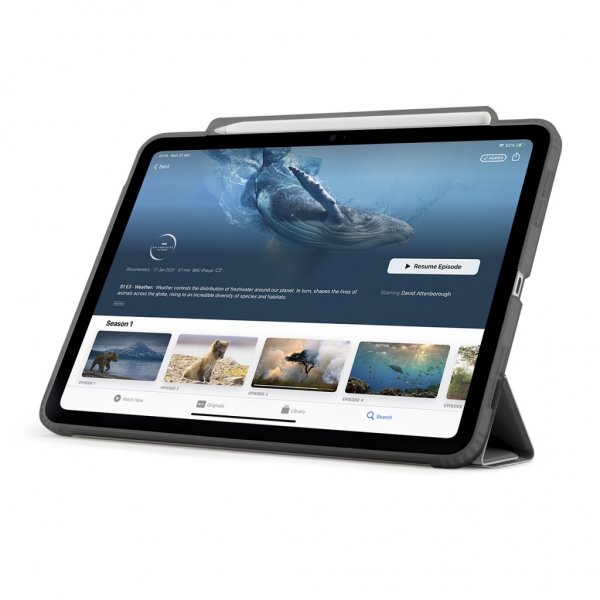 iPad Pro 11 (M4/M5) Etui Origami No3 Pencil Case Grå