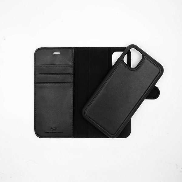 iPhone 11 Pro Max Etui Detachable Wallet Case Svart