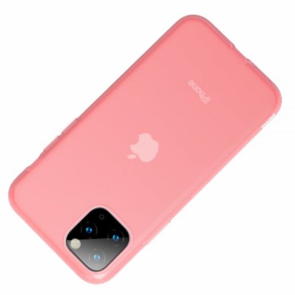 iPhone 11 Pro Max Deksel Jelly Liquid Silica Gel Rosa