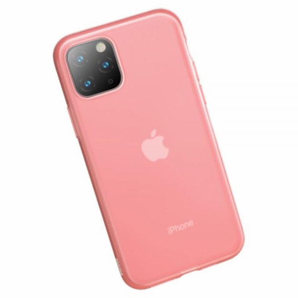 iPhone 11 Pro Max Deksel Jelly Liquid Silica Gel Rosa