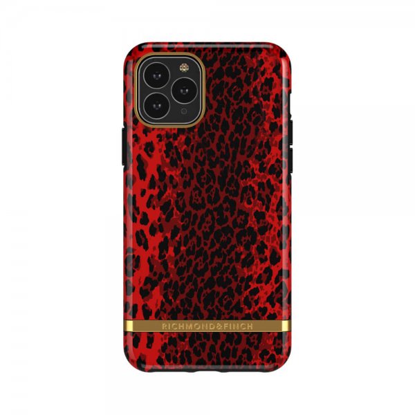 iPhone 11 Pro Max Deksel Red Leopard