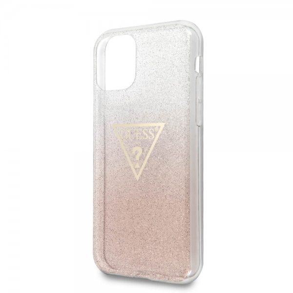 iPhone 11 Pro Max Deksel Solid Glitter Cover Rosa