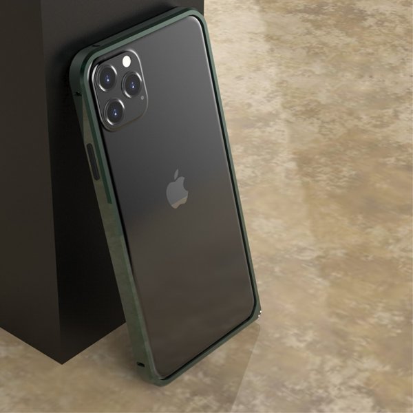 iPhone 11 Pro Deksel Metal Bumper Grønn