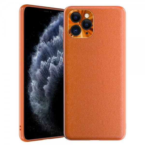 iPhone 11 Pro Deksel PU-skinn Oransje