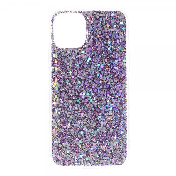 iPhone 11 Skal Glitter Lila