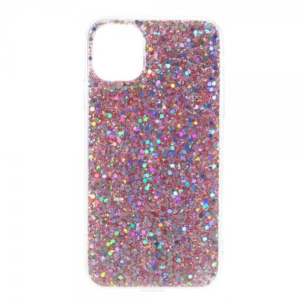 iPhone 11 Deksel Glitter Rosegull
