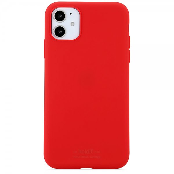 iPhone 11 Deksel Silikon Ruby Red