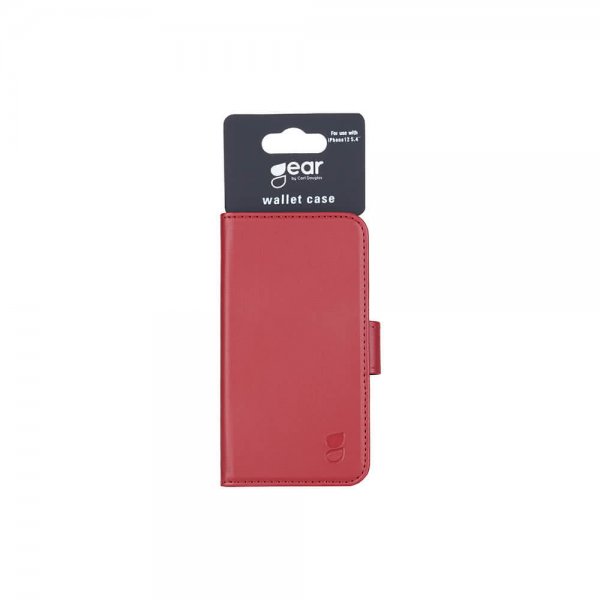 iPhone 12 Mini Etui med Kortlomme Rød