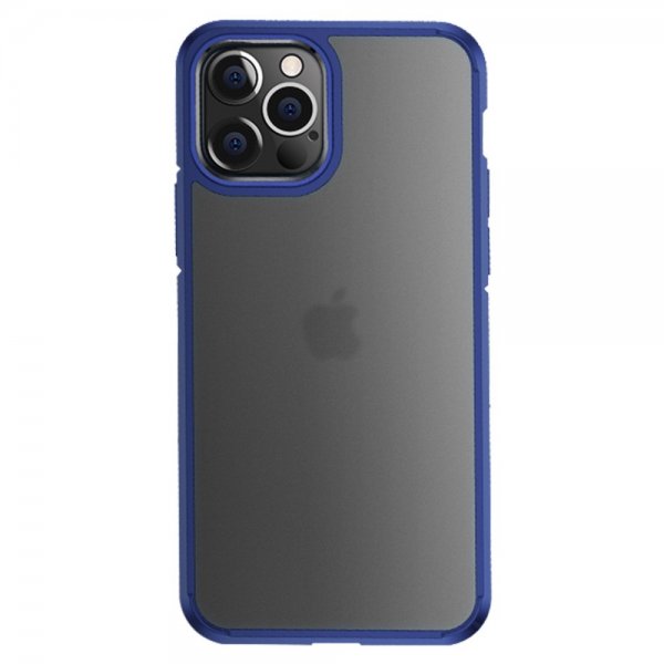 iPhone 12/iPhone 12 Pro Deksel Clear Matte Series Blå