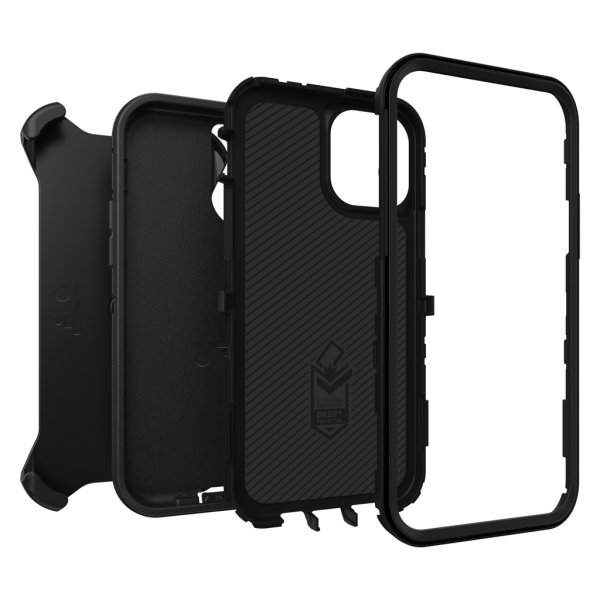 iPhone 12/iPhone 12 Pro Deksel Defender Svart