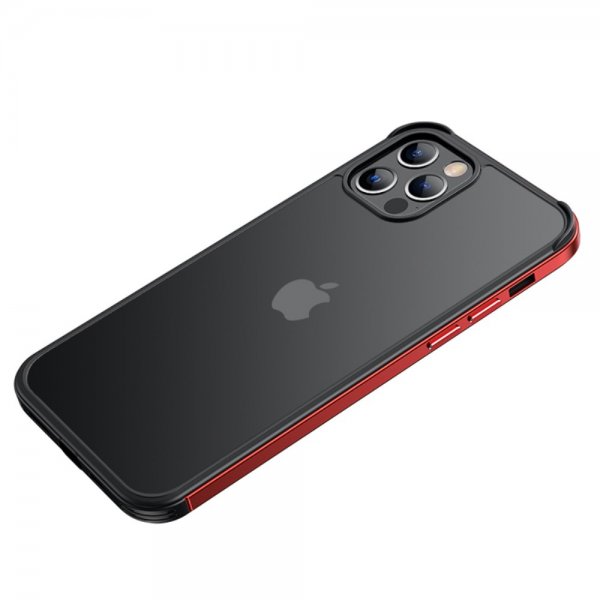 iPhone 12/iPhone 12 Pro Deksel Frosted Bakside Rød