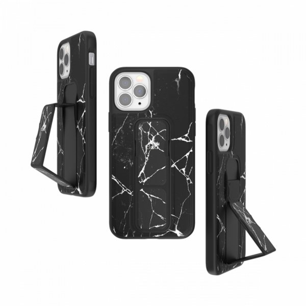 iPhone 12/iPhone 12 Pro Deksel GripCase Marble Svart