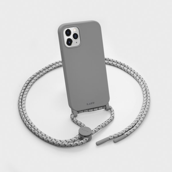 iPhone 12/iPhone 12 Pro Deksel HUEX PASTELS Necklace Grå