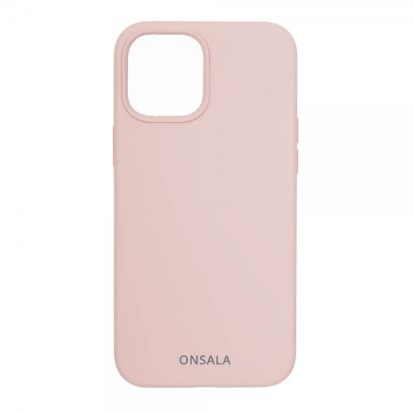 iPhone 12/iPhone 12 Pro Deksel Silikon Sand Pink