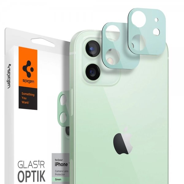 iPhone 12 Linsebeskyttelse Glas.tR Optik 2-pakning Grønn