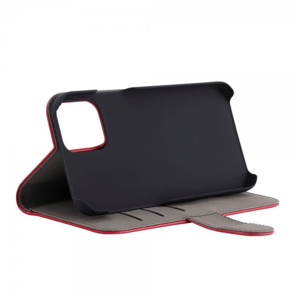 iPhone 12/iPhone 12 Pro Etui med Kortlomme Rød