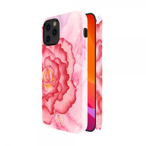 iPhone 12/iPhone 12 Pro Deksel Flower Series Rosa