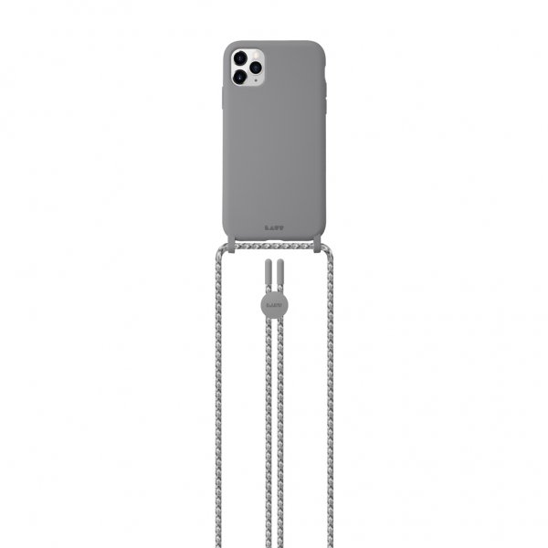 iPhone 12 Mini Deksel HUEX PASTELS Necklace Grå