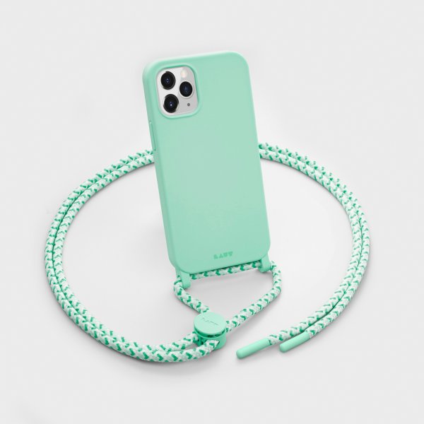 iPhone 12 Mini Deksel HUEX PASTELS Necklace Spearmint