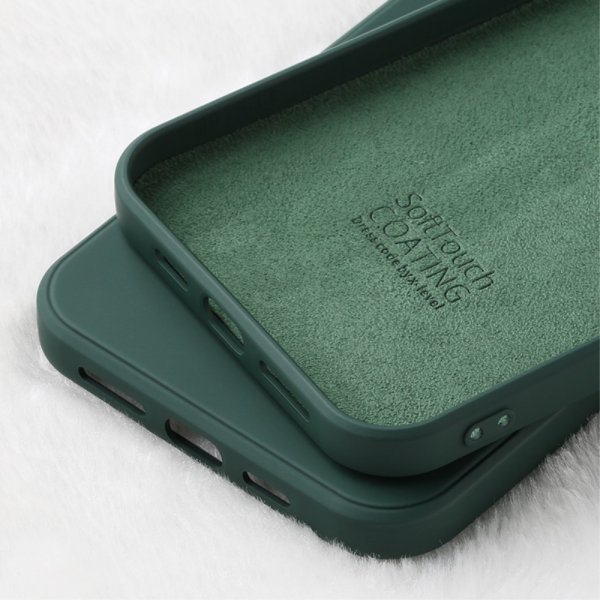 iPhone 12 Mini Deksel Silikon Mörkgrønn