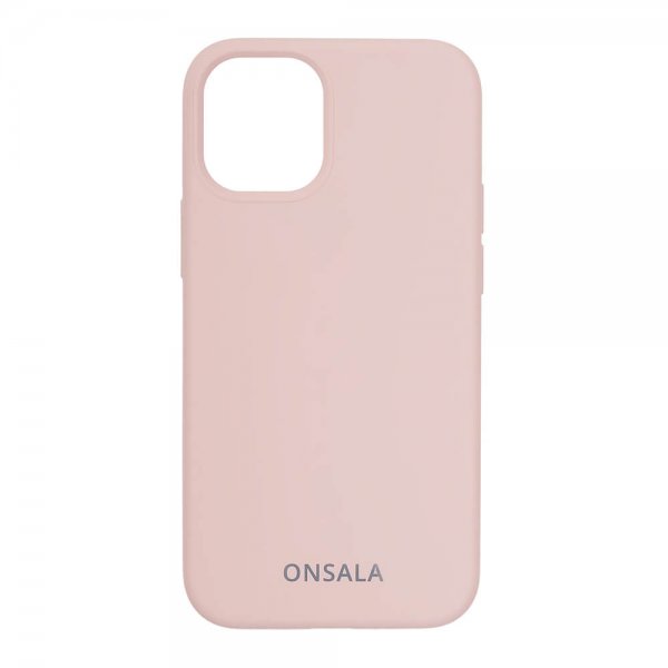 iPhone 12 Mini Deksel Silikon Sand Pink