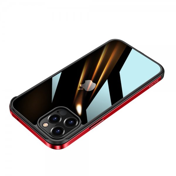 iPhone 12 Mini Deksel Gjennomsiktig Bakside Rød