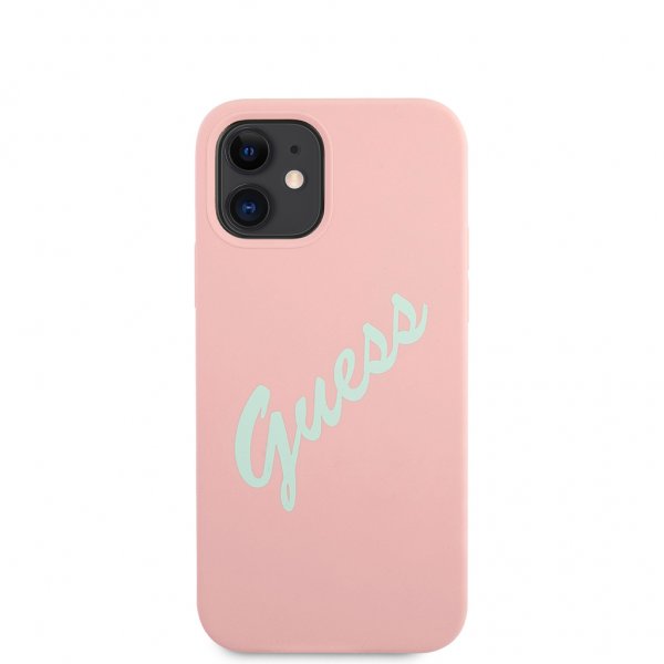 iPhone 12 Mini Deksel Vintage Silicone Rosa