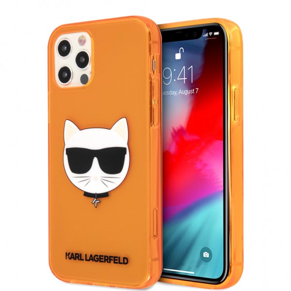 iPhone 12 Pro Max Deksel Choupette Fluo Oransje