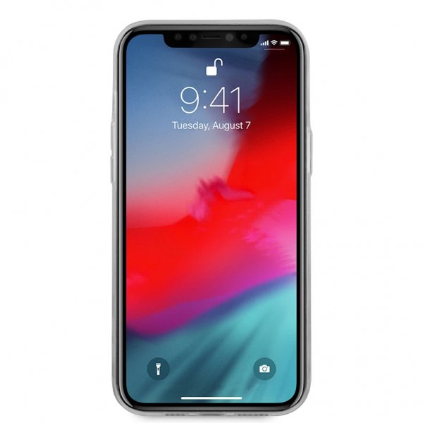 iPhone 12 Pro Max Deksel Denim Triangle Ljusblå