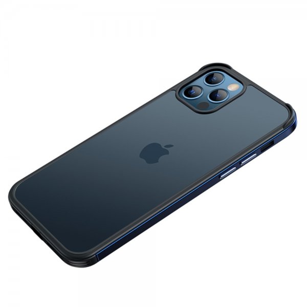 iPhone 12 Pro Max Deksel Frosted Bakside Blå
