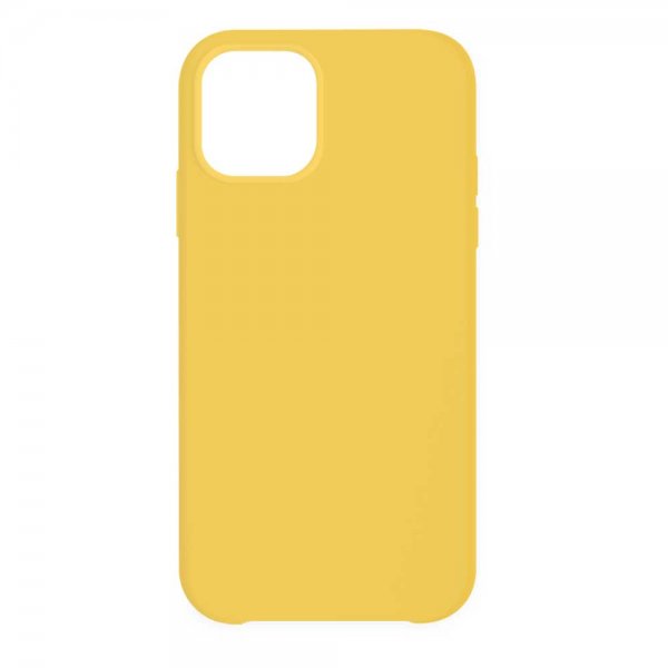 iPhone 12 Pro Max Deksel Silikoni Case Misty Yellow